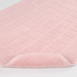 Nora Cotton Solid Absorbent Thick Checkered Washable Bath Mat Set of 2 - Bath Mats by Superior Brand