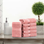 Egyptian Cotton Madison Face Towel Set of 6 - Egyptian Cotton Face Towel by Superior Brand