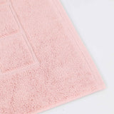 Nora Cotton Solid Absorbent Thick Checkered Washable Bath Mat Set of 2 - Bath Mats by Superior Brand