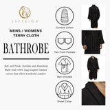Cotton Ultra Soft Terry Bath Robe Adult Unisex Lightweight Bathrobe - Bath Robe by Superior Brand