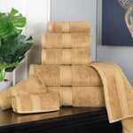 Madison Egyptian Cotton Plush Heavyweight 8 Piece Towel Set - Egyptian Cotton Towel Set by Superior Brand