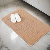 Nora Cotton Solid Absorbent Thick Checkered Washable Bath Mat Set of 2 - Bath Mats by Superior Brand