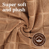 Nora Cotton Solid Absorbent Thick Checkered Washable Bath Mat Set of 2 - Bath Mats by Superior Brand