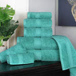 Madison Egyptian Cotton Plush Heavyweight 8 Piece Towel Set - Egyptian Cotton Towel Set by Superior Brand