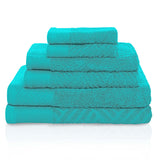 Egyptian Cotton Basketweave Towel Set 6 Piece - Egyptian Cotton Towel Set by Superior Brand