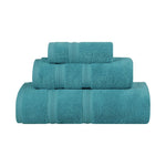 Smart Dry Zero Twist Cotton Medium Weight 3 Piece Assorted Towel Set - Towel Set by Superior Brand