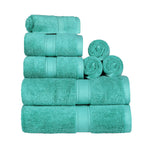 Madison Egyptian Cotton Plush Heavyweight 8 Piece Towel Set - Egyptian Cotton Towel Set by Superior Brand