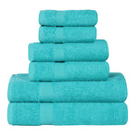 6 Piece Cotton Eco-Friendly Soft Absorbent Towel Set - Towel Set by Superior Brand