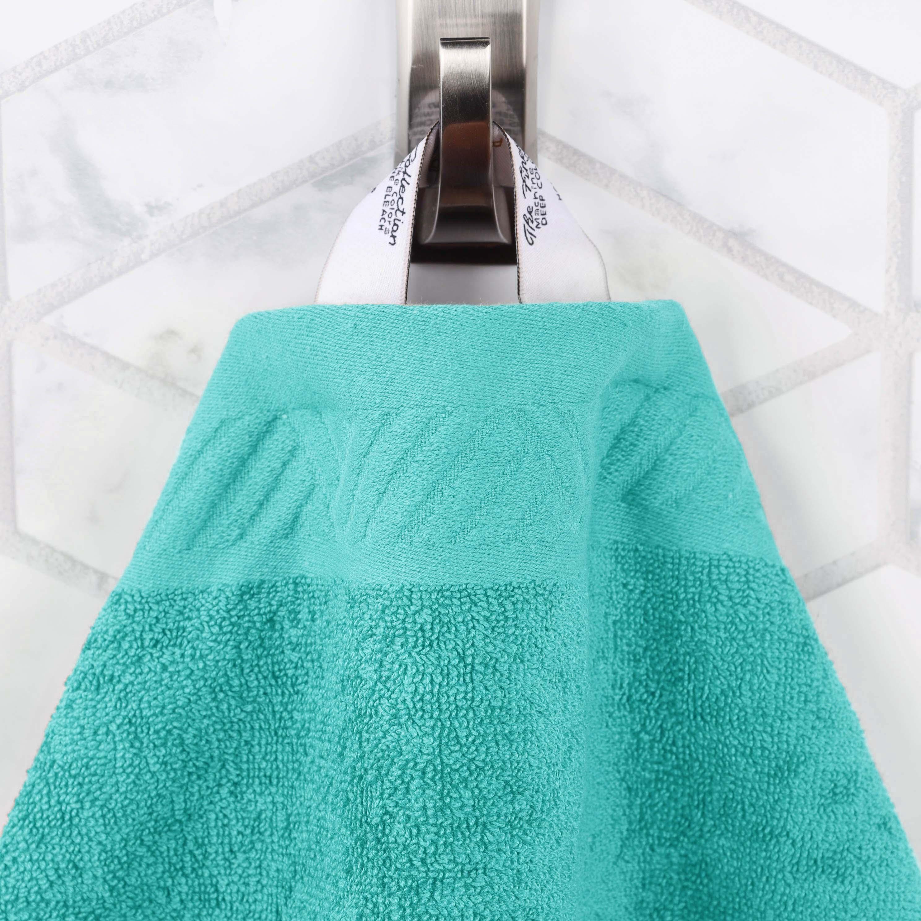 Egyptian Cotton Basketweave Solid Towel Set 3 Piece - Egyptian Cotton Towel Set by Superior Brand