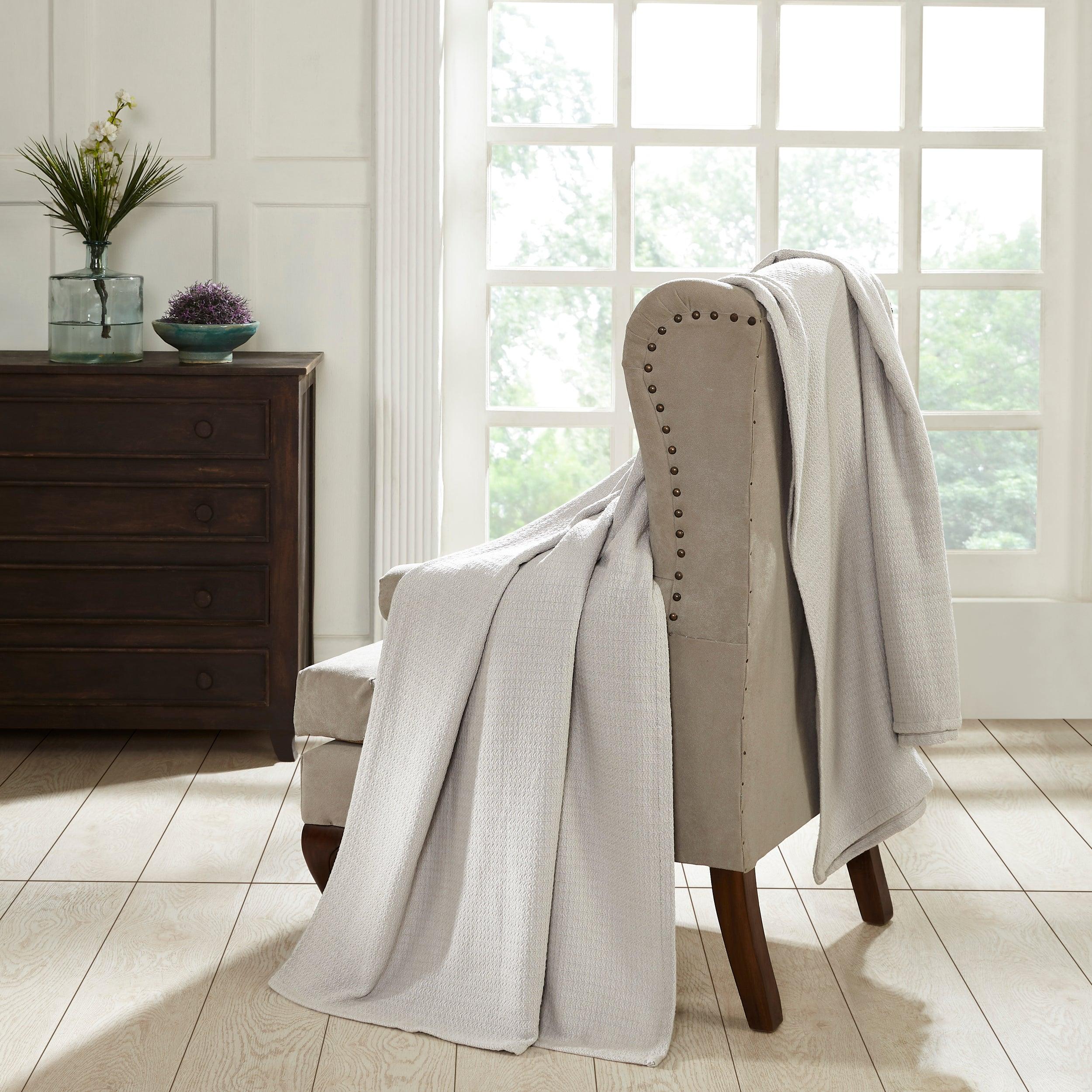100% Cotton Waffle Blanket – Cooling Waffle Weave, Lightweight & Breathable - Blanket by Superior Brand