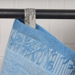 Wisteria Cotton Medium Weight Floral Jacquard Border 12 Piece Towel Set - Towel Set by Superior Brand