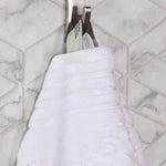 Sadie Zero Twist Cotton Solid and Jacquard Floral 8 Piece Towel Set - Towel Set by Superior Brand