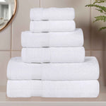 6 Piece Cotton Eco-Friendly Soft Absorbent Towel Set - Towel Set by Superior Brand