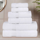 6 Piece Cotton Eco-Friendly Soft Absorbent Towel Set - Towel Set by Superior Brand
