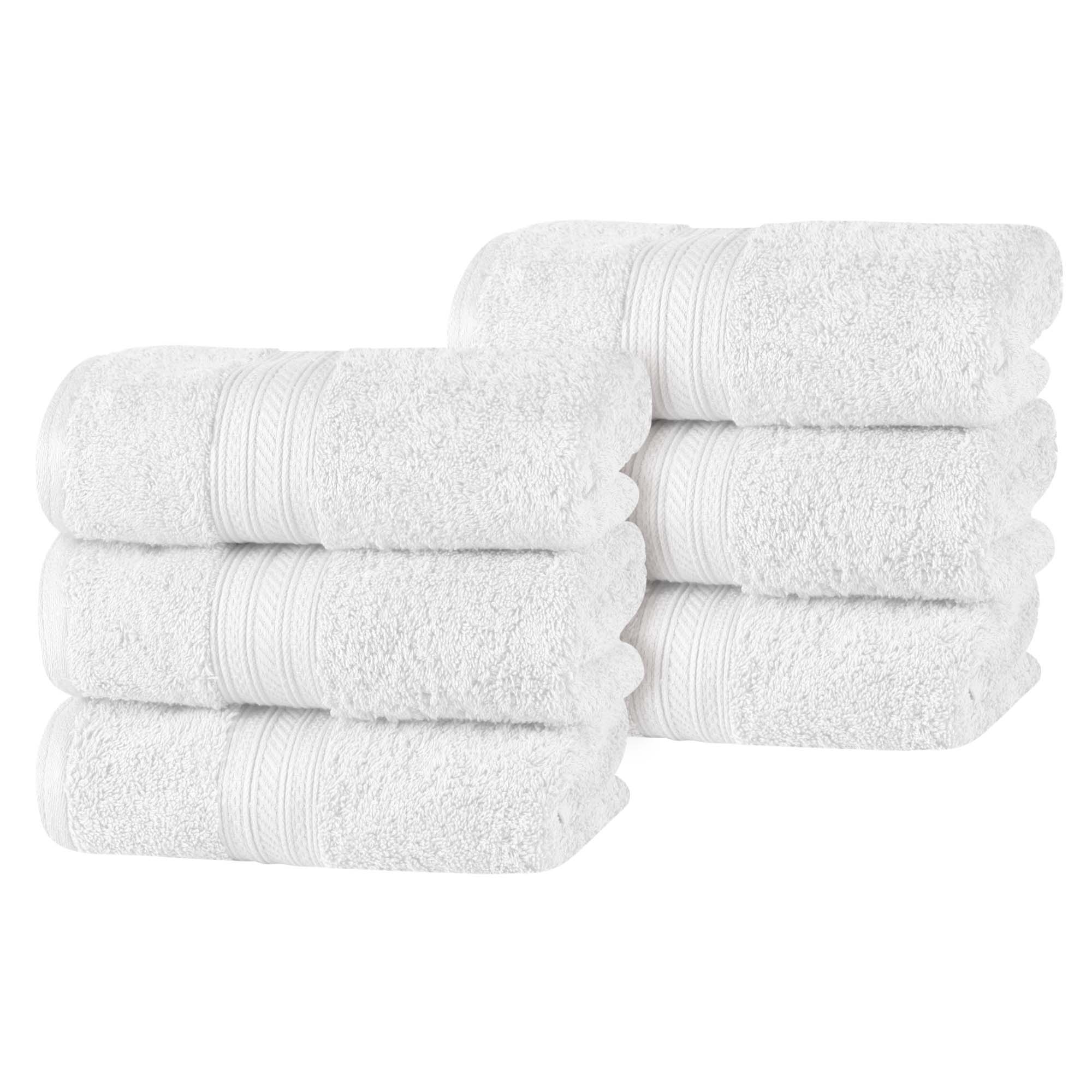 Cotton Terry Hand Towel Set 6-Piece - Atlas - Hand Towel Set by Superior Brand