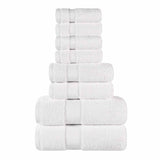 Egyptian Giza Cotton Plush Soft Towel Set 8 Piece - Egyptian Cotton Towel Set by Superior Brand