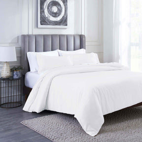 Modal From Beechwood 400 Thread Count Cooling Solid Duvet Cover Set - White