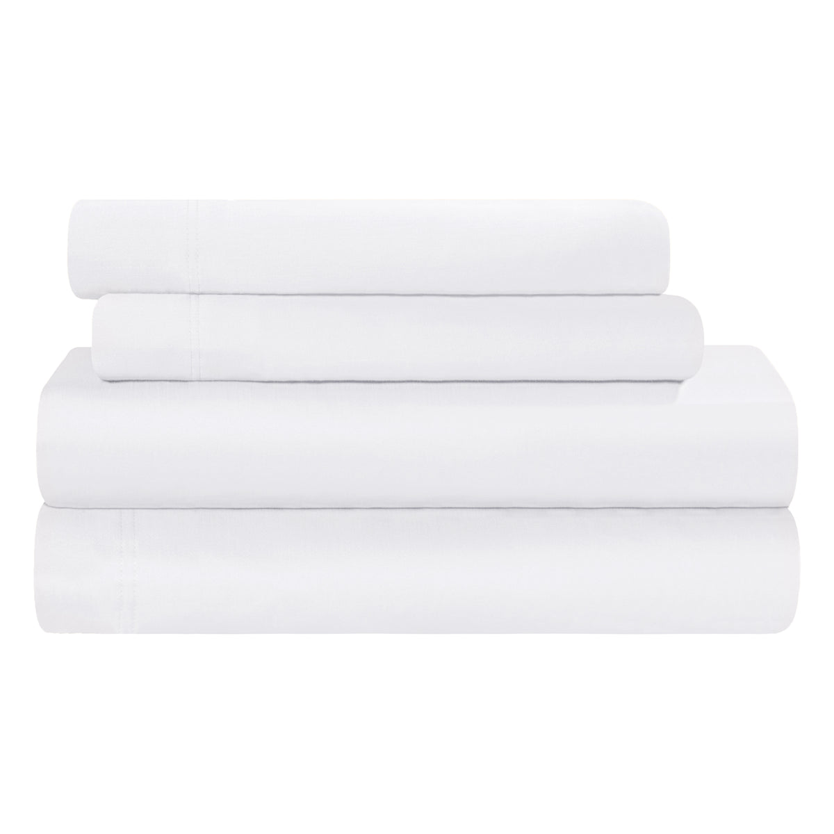 300 Thread Count Rayon From Bamboo Solid Deep Pocket Sheet Set - White