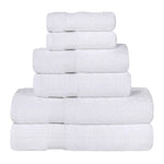 6 Piece Cotton Eco-Friendly Soft Absorbent Towel Set - Towel Set by Superior Brand