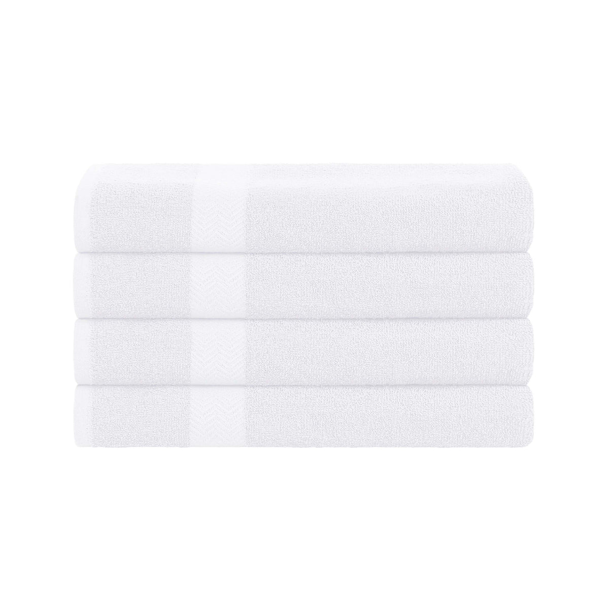 Cotton Highly Absorbent Eco-Friendly Quick Dry 4 Piece Bath Towel Set