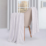 Fleece Plush Medium Weight Fluffy Soft Decorative Polka Dot Blanket - Blanket by Superior Brand