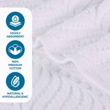 Chevron Zero Twist Jaquard Cotton 3 Piece Bathroom Towel Set - Towel Set by Superior Brand