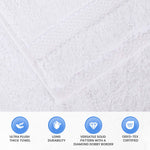 Egyptian Giza Cotton Plush Soft Towel Set 8 Piece - Egyptian Cotton Towel Set by Superior Brand