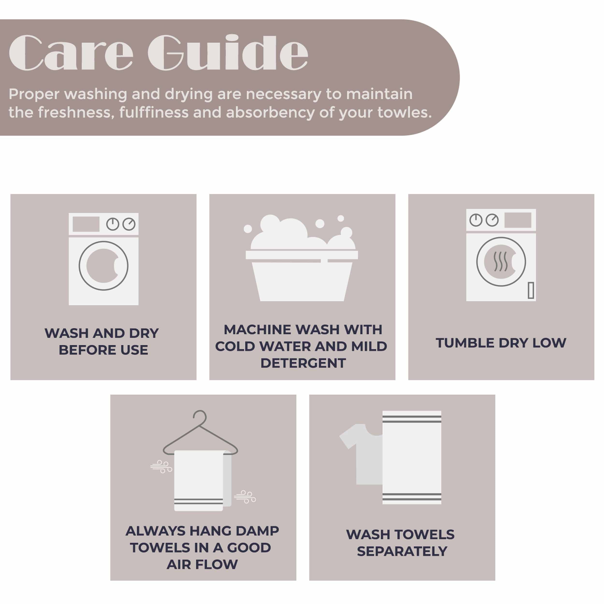 Brea Zero Twist Cotton Ribbed Geometric Border 8 Piece Towel Set - Towel Set by Superior Brand