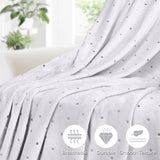 Fleece Plush Medium Weight Fluffy Soft Decorative Polka Dot Blanket - Blanket by Superior Brand