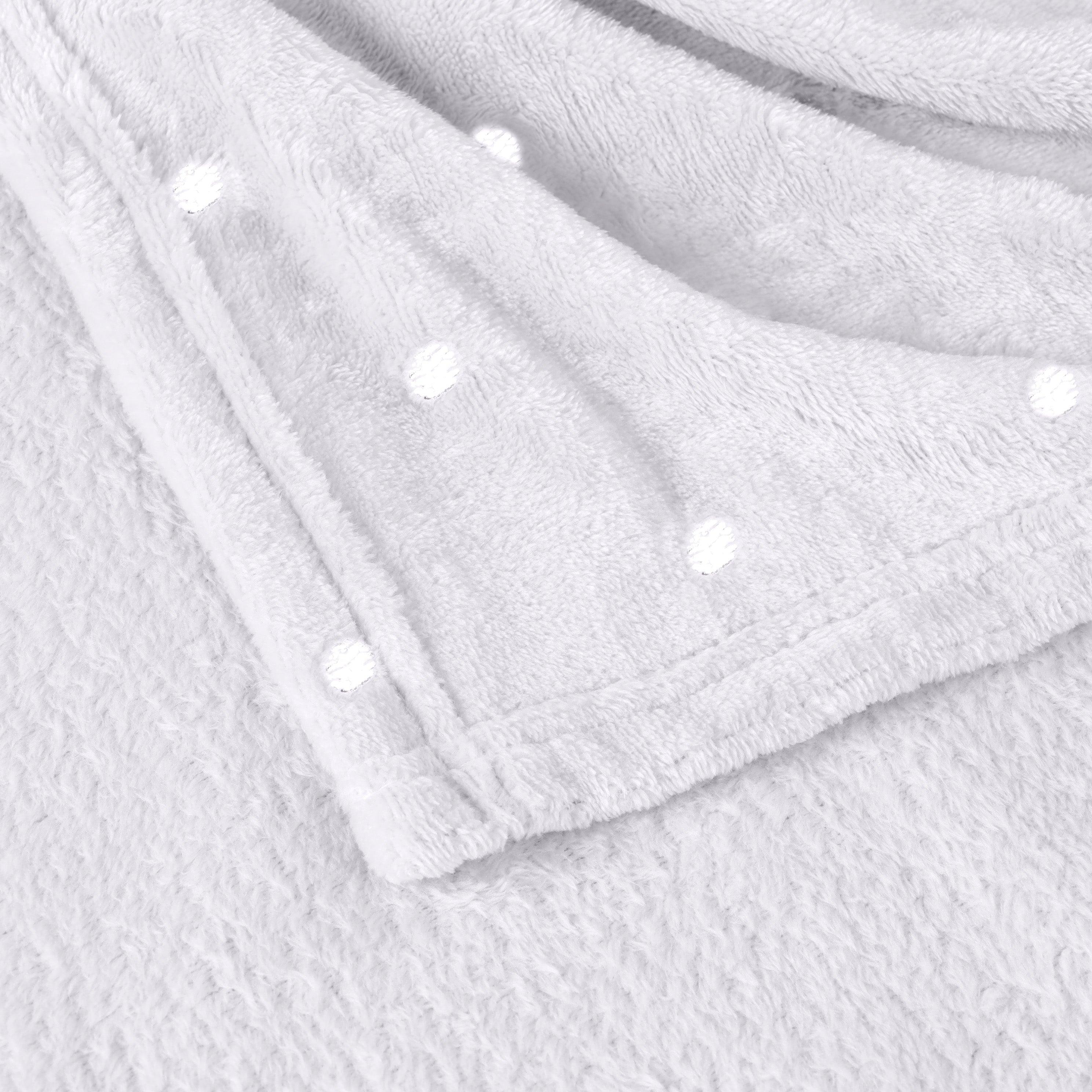 Fleece Plush Medium Weight Fluffy Soft Decorative Polka Dot Blanket - Blanket by Superior Brand