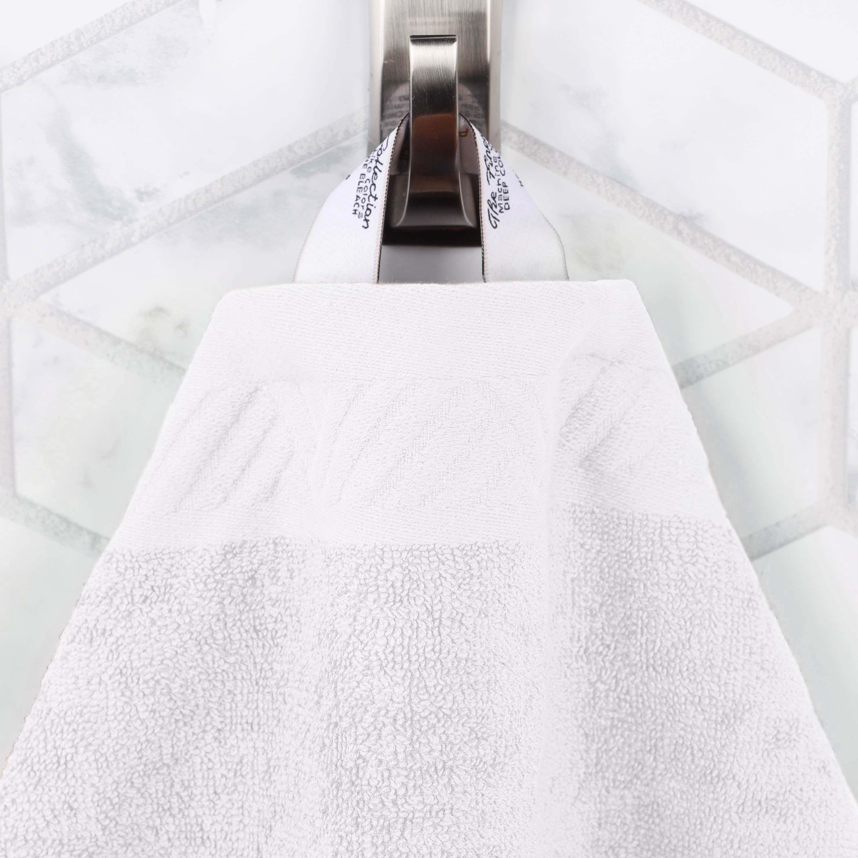 Egyptian Cotton Basketweave Solid Towel Set 3 Piece - Egyptian Cotton Towel Set by Superior Brand