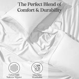 1200 Thread Count Cotton Rich Bed Sheet Set Solid Deep Pocket - Sheet Set by Superior Brand