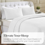 Aswan Cotton Medium Weight Textured Modern Chevron Woven Coverlet - Coverlet by Superior Brand
