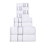 Egyptian Giza Cotton Plush Soft Towel Set 8 Piece - Egyptian Cotton Towel Set by Superior Brand