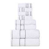 Egyptian Giza Cotton Plush Soft Towel Set 8 Piece - Egyptian Cotton Towel Set by Superior Brand
