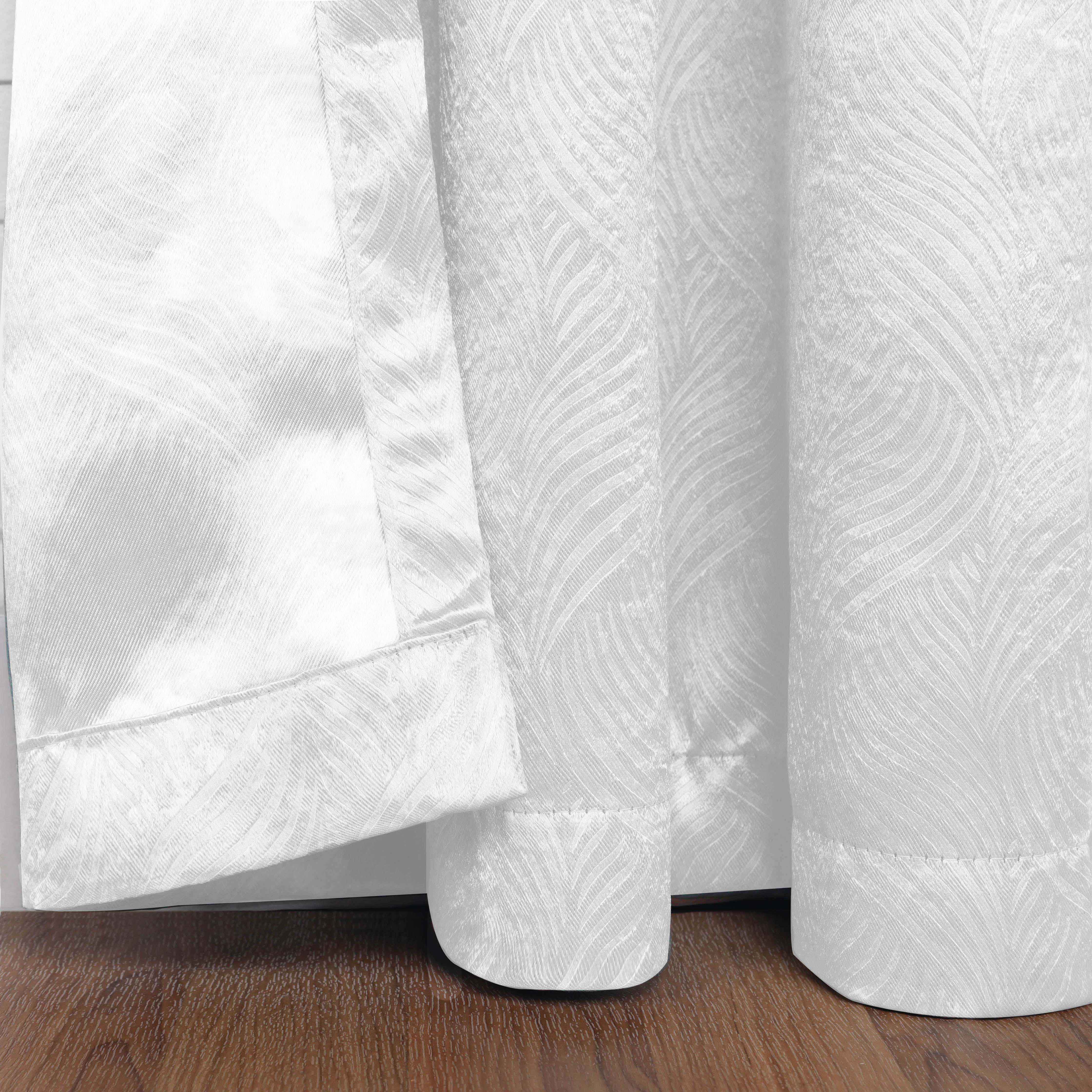 Waverly Geometric Washable Room Darkening Blackout Curtains, Set of 2 - Blackout Curtains by Superior Brand