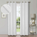Waverly Geometric Washable Room Darkening Blackout Curtains, Set of 2 - Blackout Curtains by Superior Brand