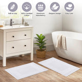 Egyptian Cotton Greek Key Infinity Border Bath Mat Set of 2 - Bath Mats by Superior Brand