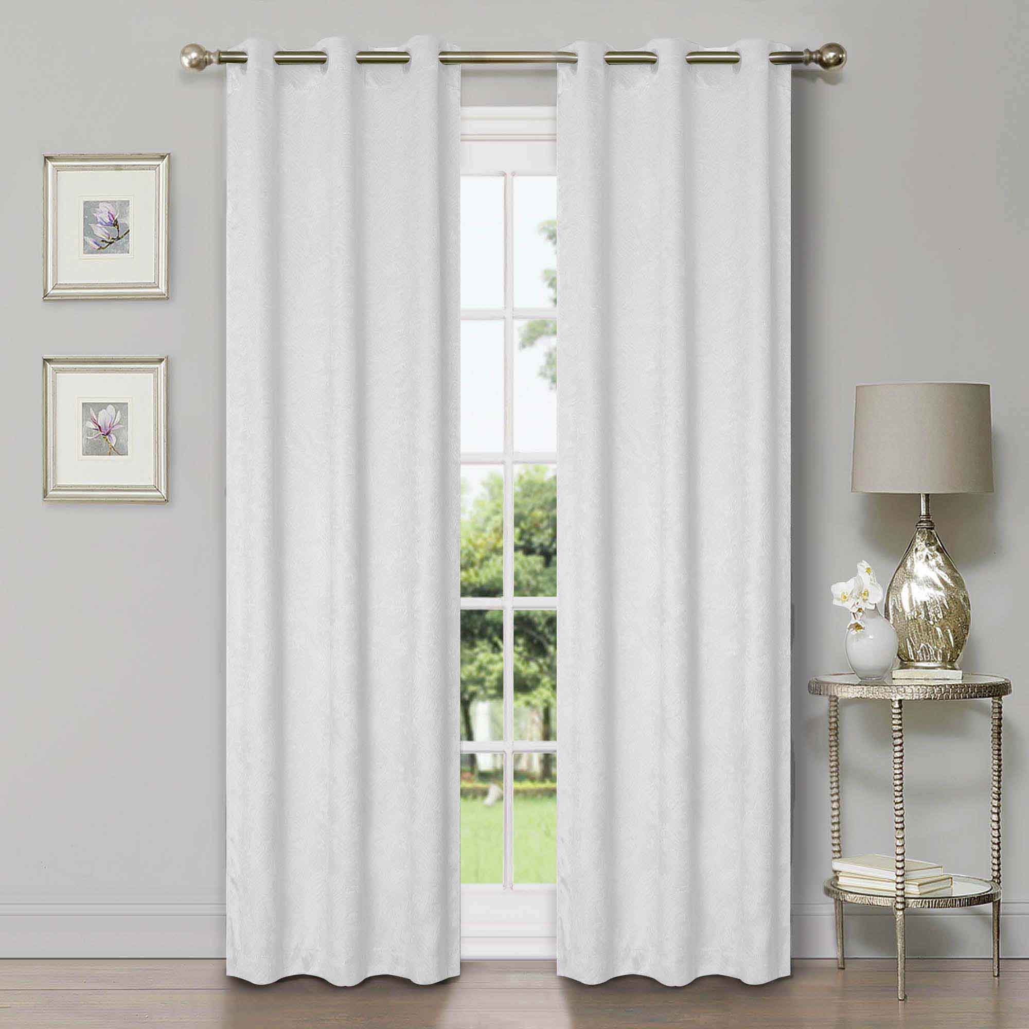 Waverly Geometric Washable Room Darkening Blackout Curtains, Set of 2 - Blackout Curtains by Superior Brand
