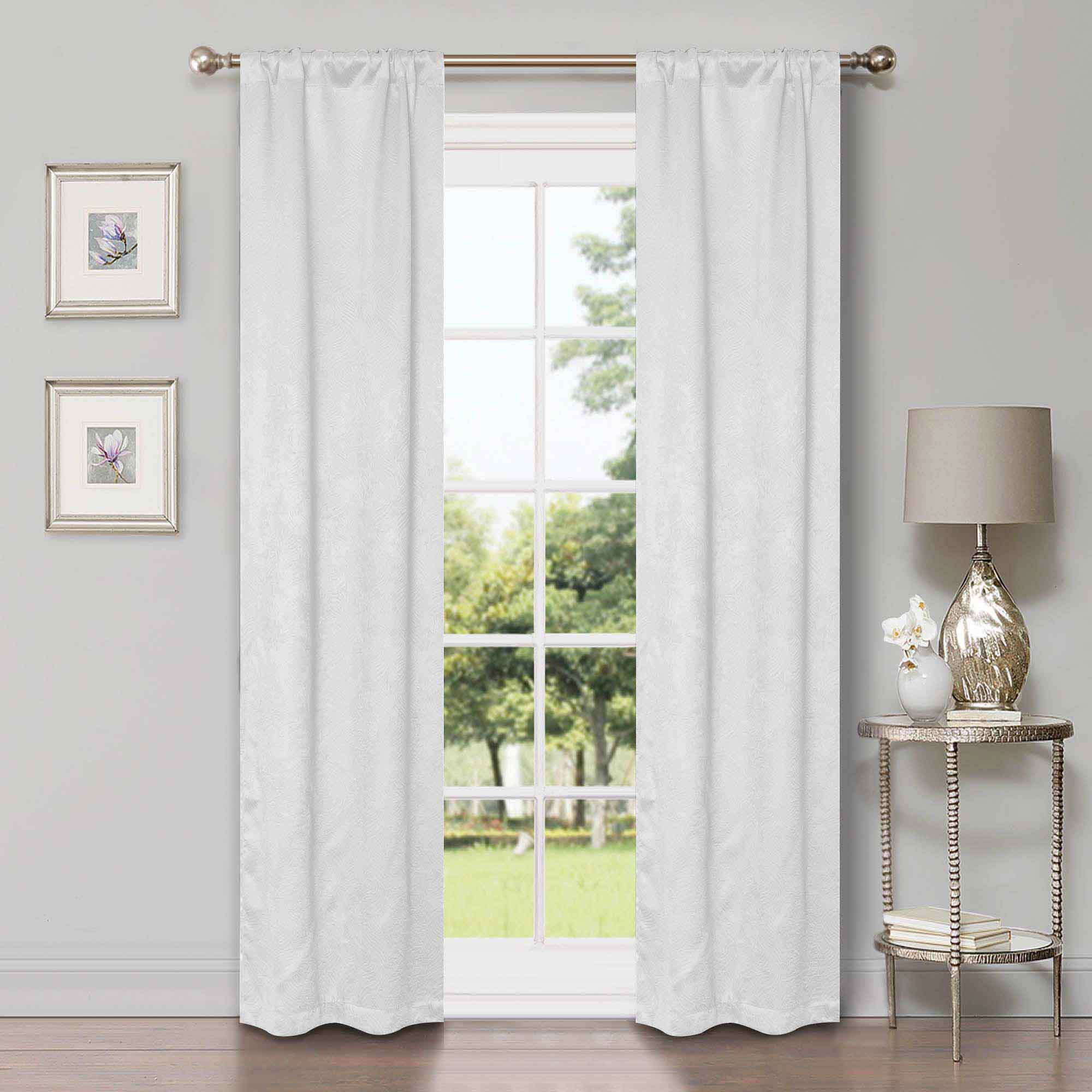 Waverly Geometric Washable Room Darkening Blackout Curtains, Set of 2 - Blackout Curtains by Superior Brand
