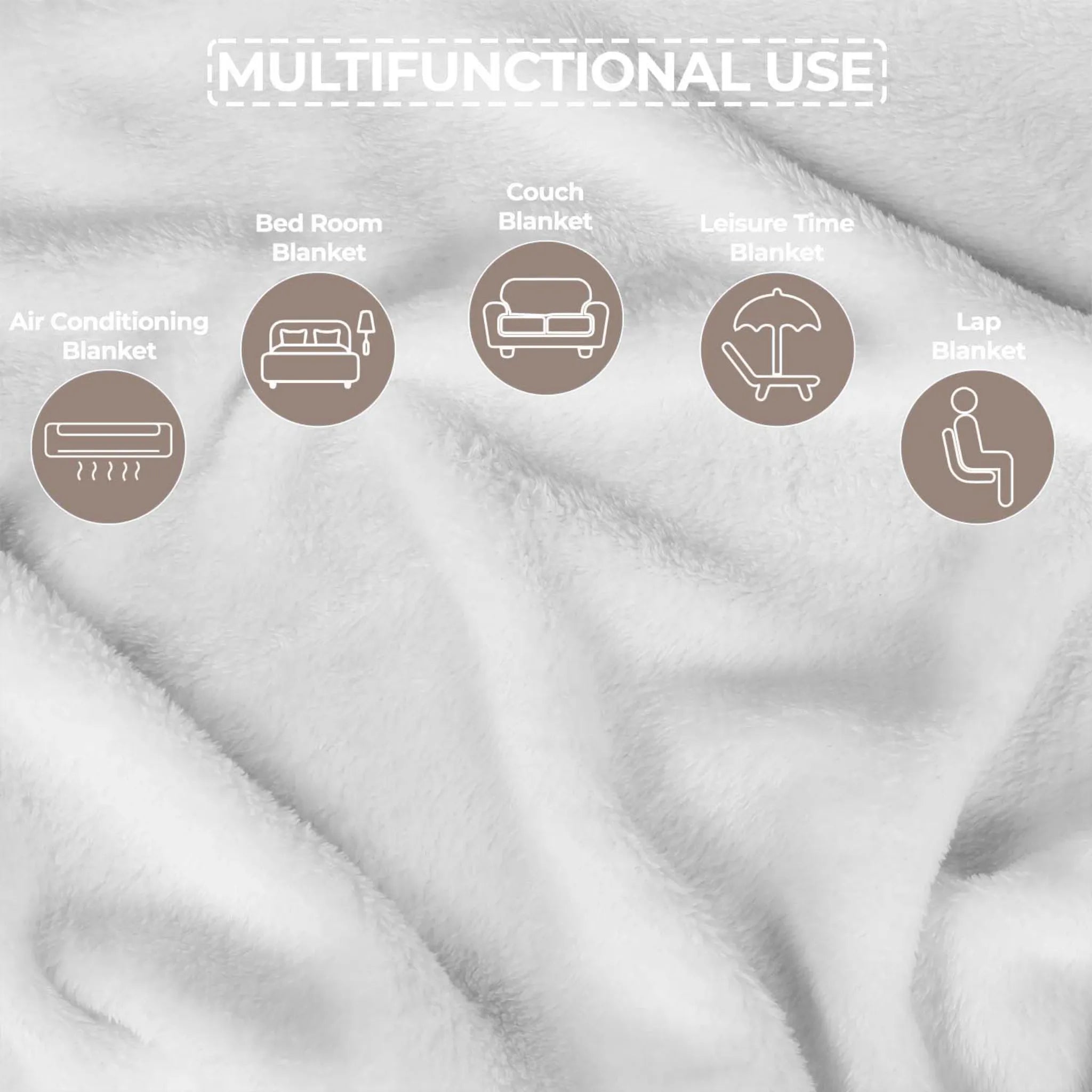 Superior Fleece Plush Medium Weight Fluffy Soft Decorative Throw - Blanket by Superior Brand