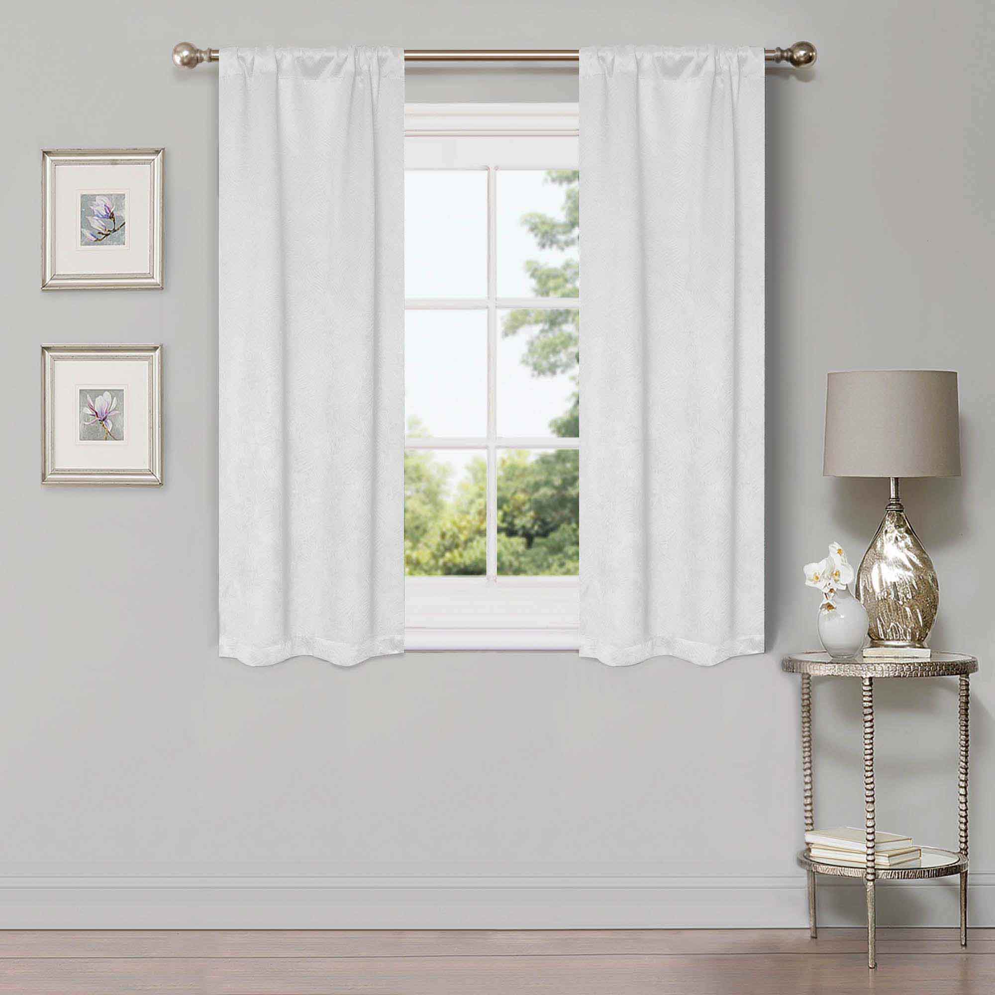 Waverly Geometric Washable Room Darkening Blackout Curtains, Set of 2 - Blackout Curtains by Superior Brand
