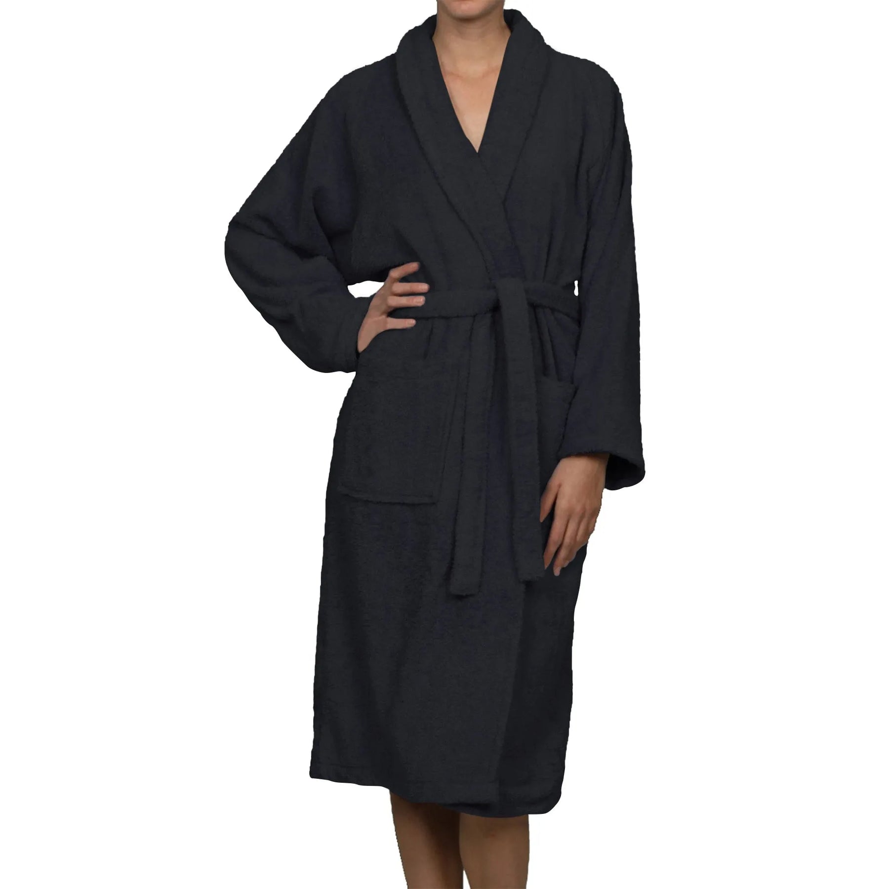Cotton Ultra-Soft Terry Adult Unisex Lightweight Luxury Bathrobe