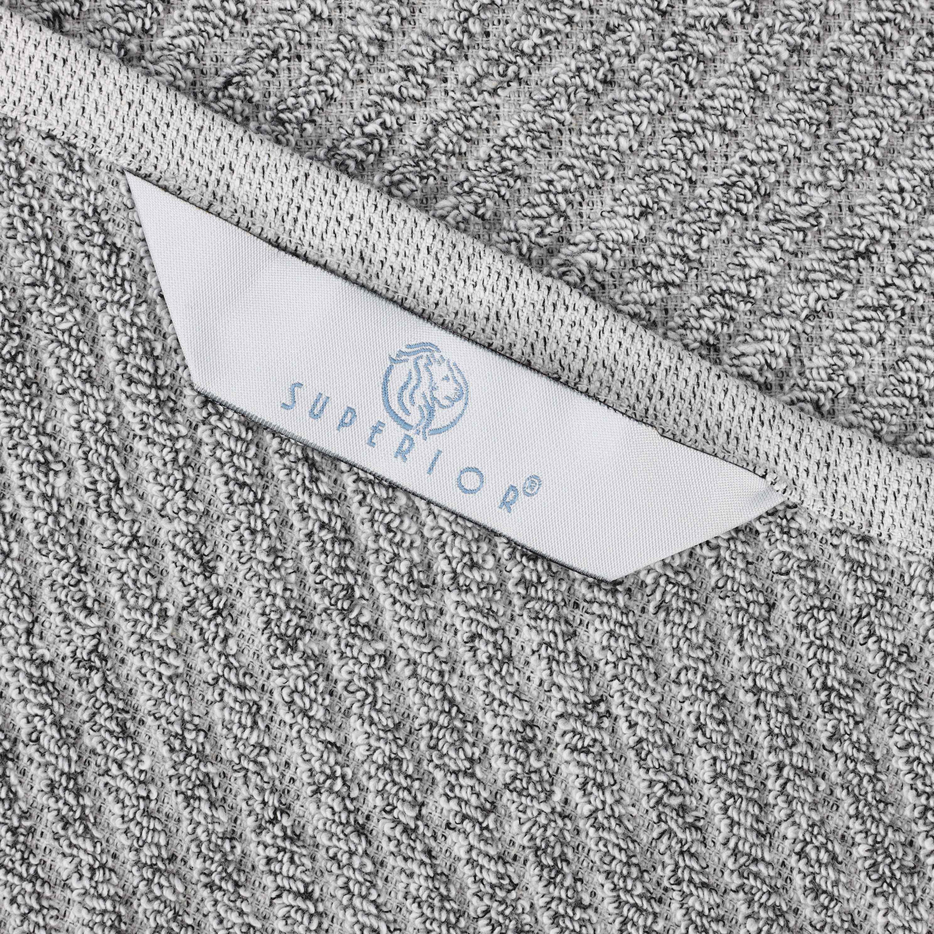 Amelia Cotton Blend Textured Diagonal Ribbed 3 Piece Towel Set - Towel Set by Superior Brand