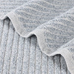 Amelia Cotton Blend Textured Diagonal Ribbed 3 Piece Towel Set - Towel Set by Superior Brand