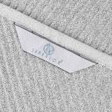 Amelia Cotton Blend Textured Diagonal Ribbed 3 Piece Towel Set - Towel Set by Superior Brand