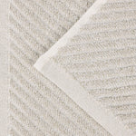 Amelia Cotton Blend Textured Diagonal Ribbed 3 Piece Towel Set - Towel Set by Superior Brand