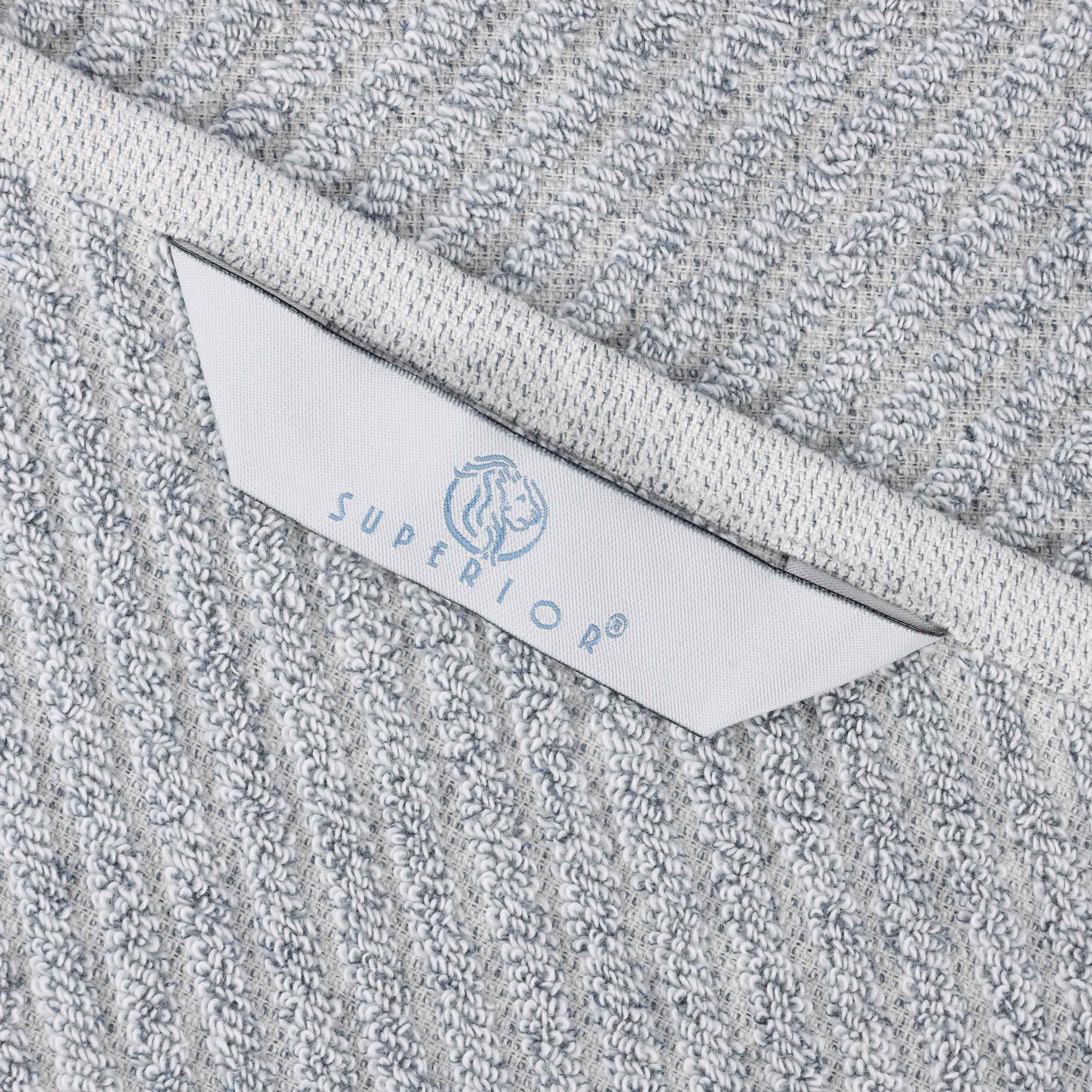 Cotton Blend Diagonal Rib Bath Towel Set of 2 - Bath Towel by Superior Brand