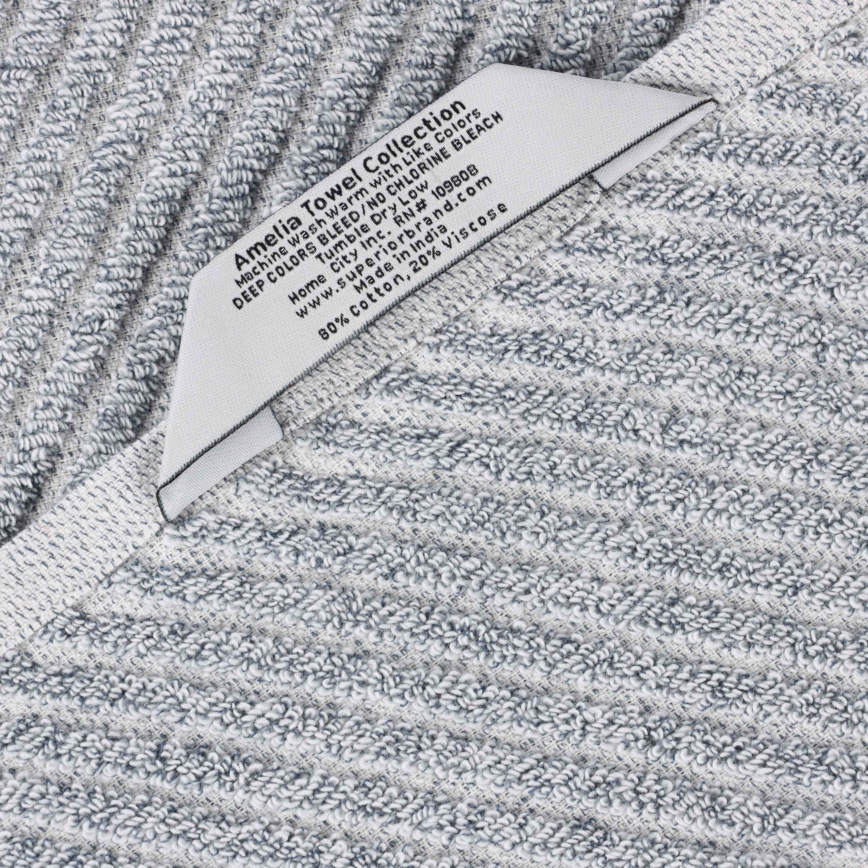 Cotton Blend Diagonal Rib Bath Towel Set of 2 - Bath Towel by Superior Brand