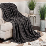 Fleece Blanket – Arctic Boho Knit Jacquard - Plush, Cozy Warmth - Blanket by Superior Brand
